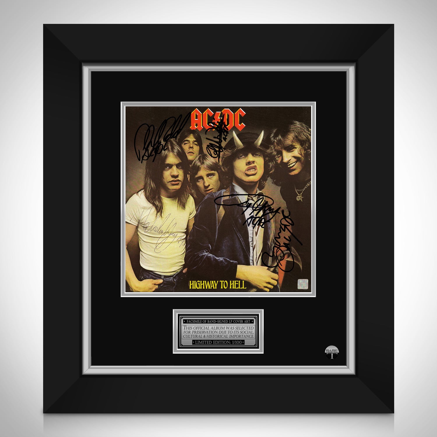 AC/DC - Highway to Hell LP Cover Limited Signature Edition Custom Frame ...