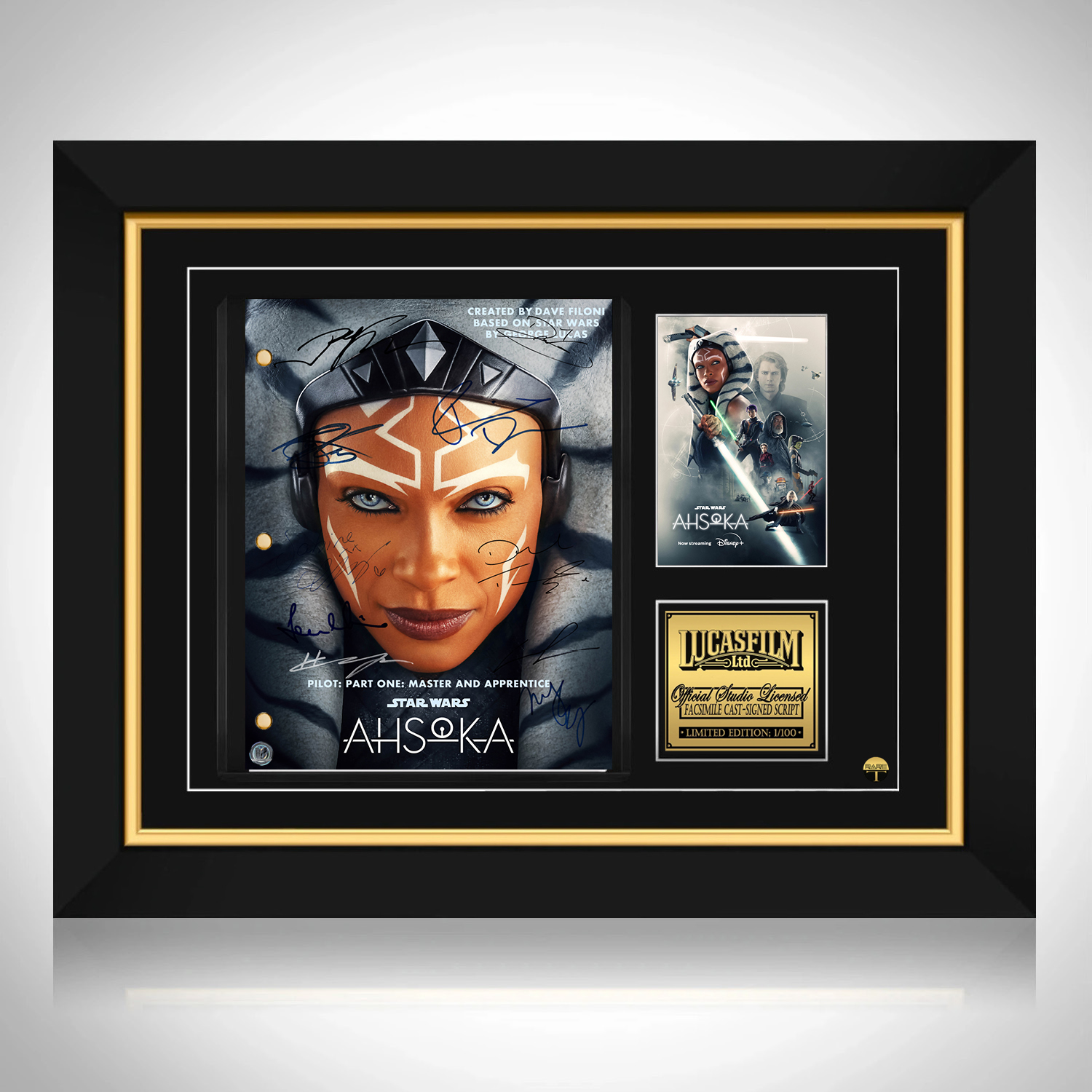 Ahsoka Pilot Script Limited Signature Edition Custom Frame Rare T 0902