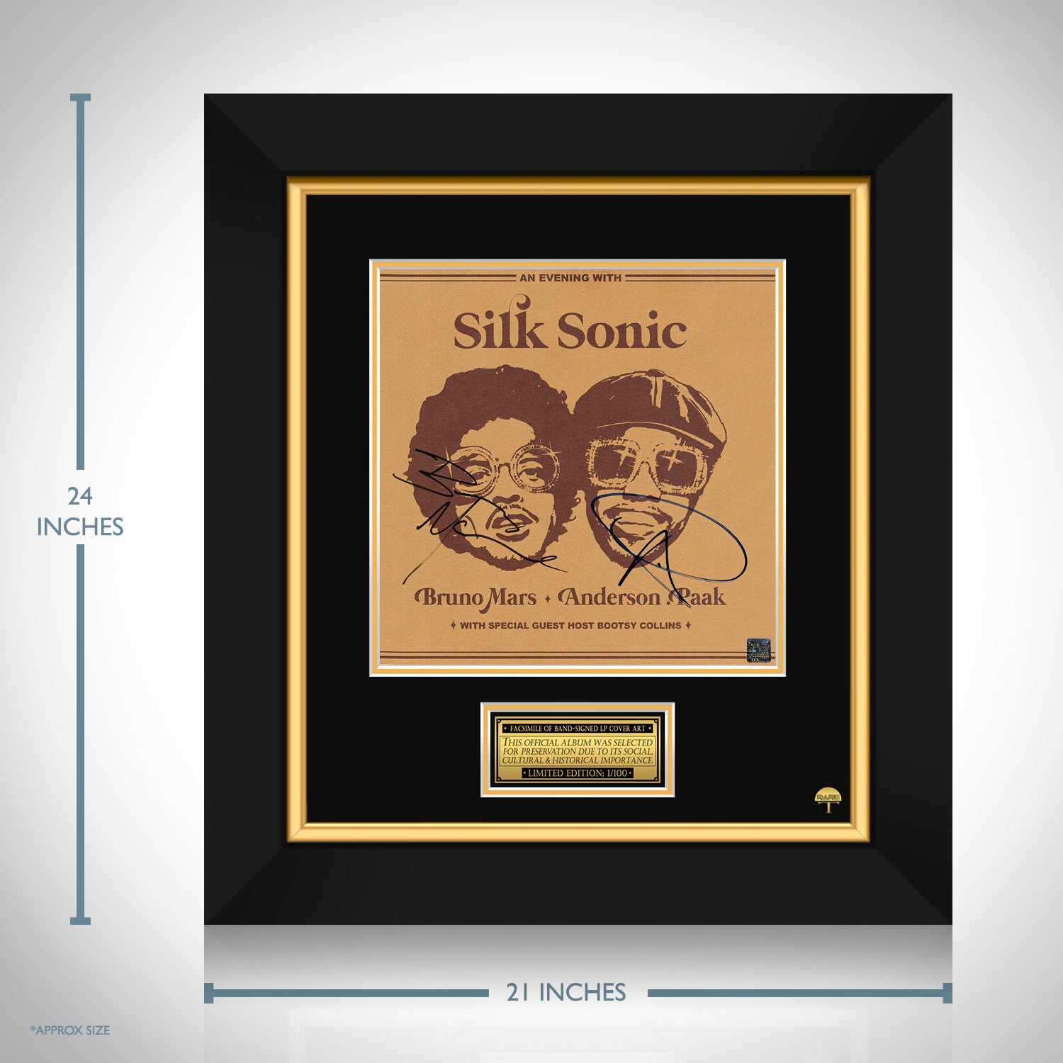 Silk Sonic An Evening with LP Cover Limited Signature Edition 