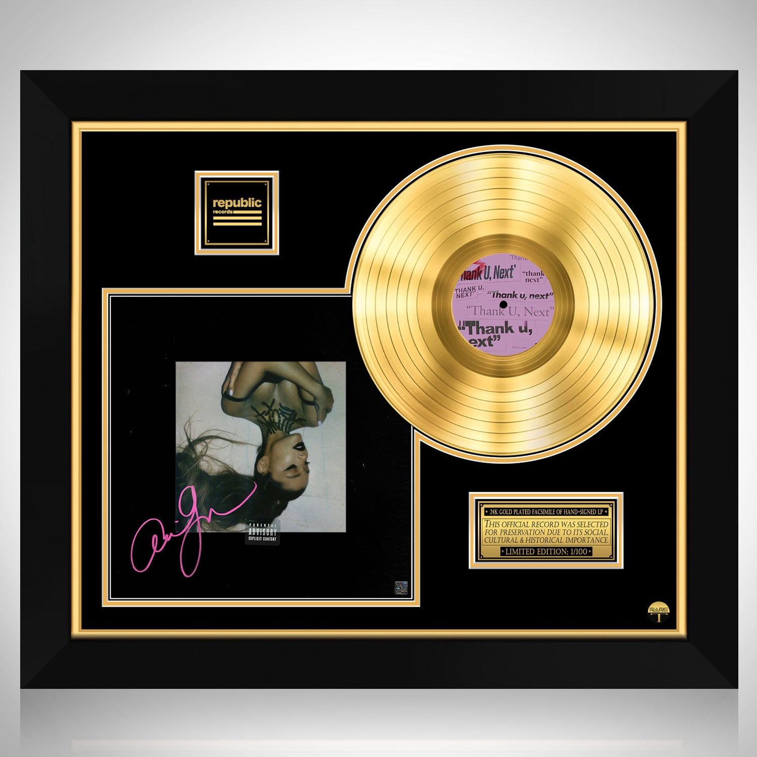 Ariana Grande Thank U, Next Gold LP Limited Signature Edition