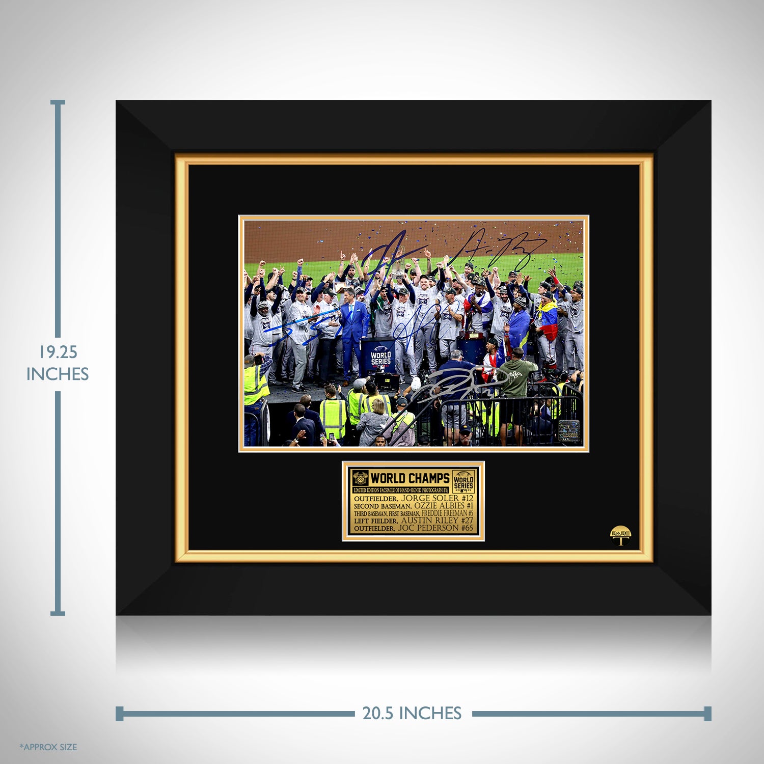 Atlanta Braves 2021 World Series Champions Custom Framed 