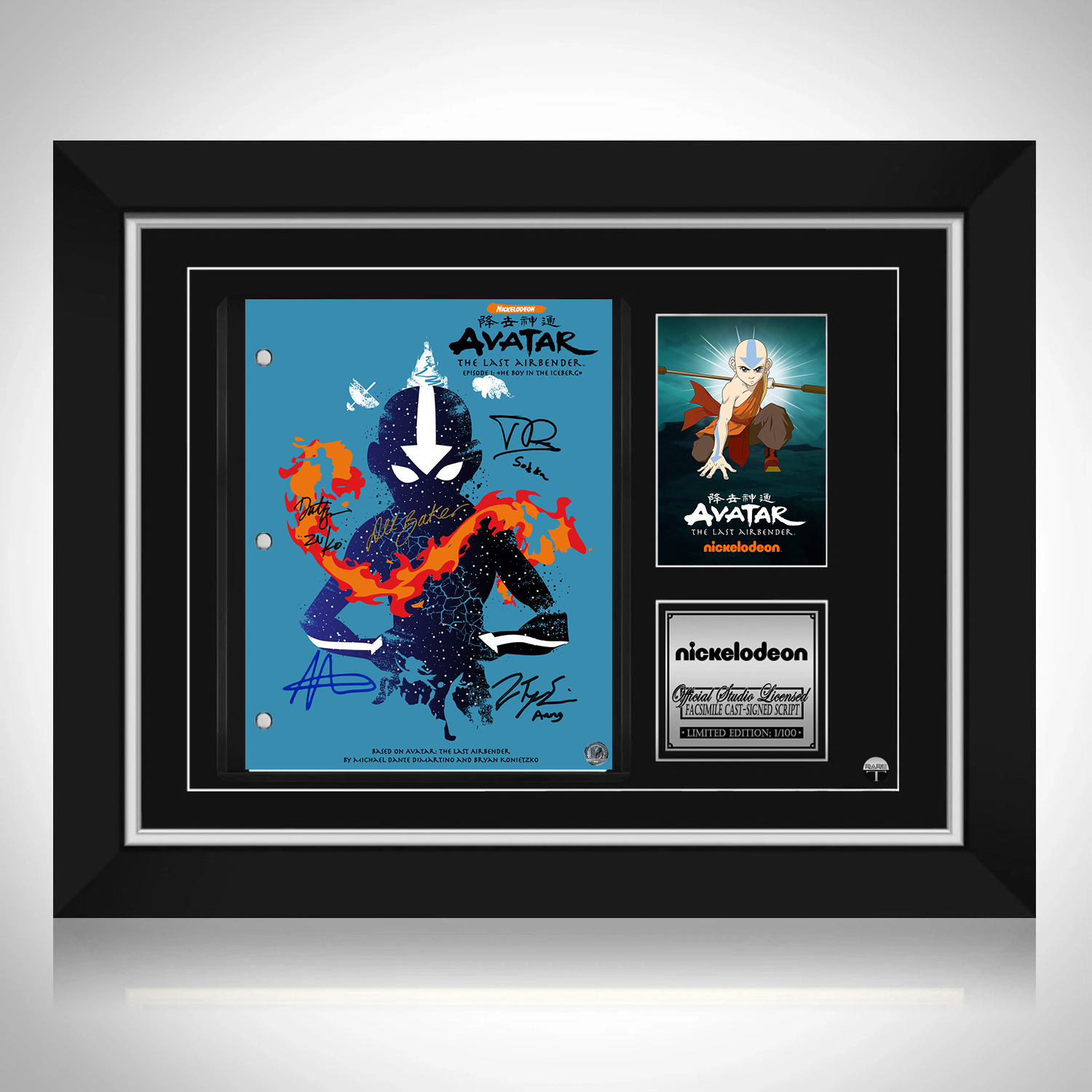 Avatar The Last Airbender Transcript Limited Signature Edition Custom Frame  | RARE-T