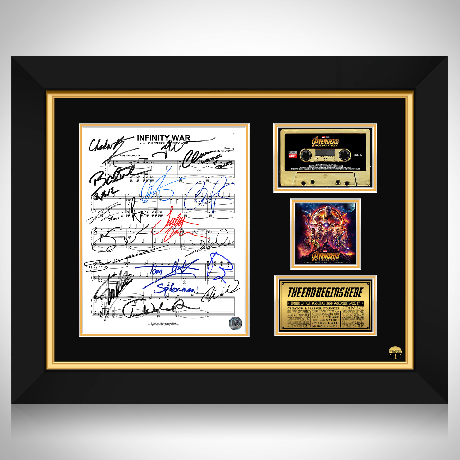 The Avengers: Infinity War Theme Gold Cassette Limited Signature ...