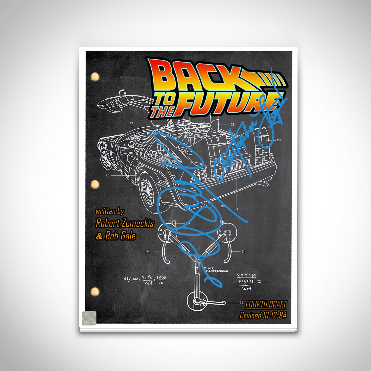 Back to the Future Script Limited Signature Edition | RARE-T