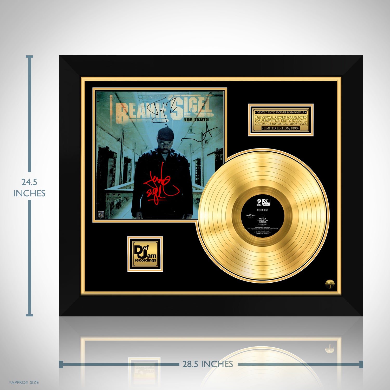 Fishbone - Truth and Soul Gold LP Limited Signature Edition Custom Frame