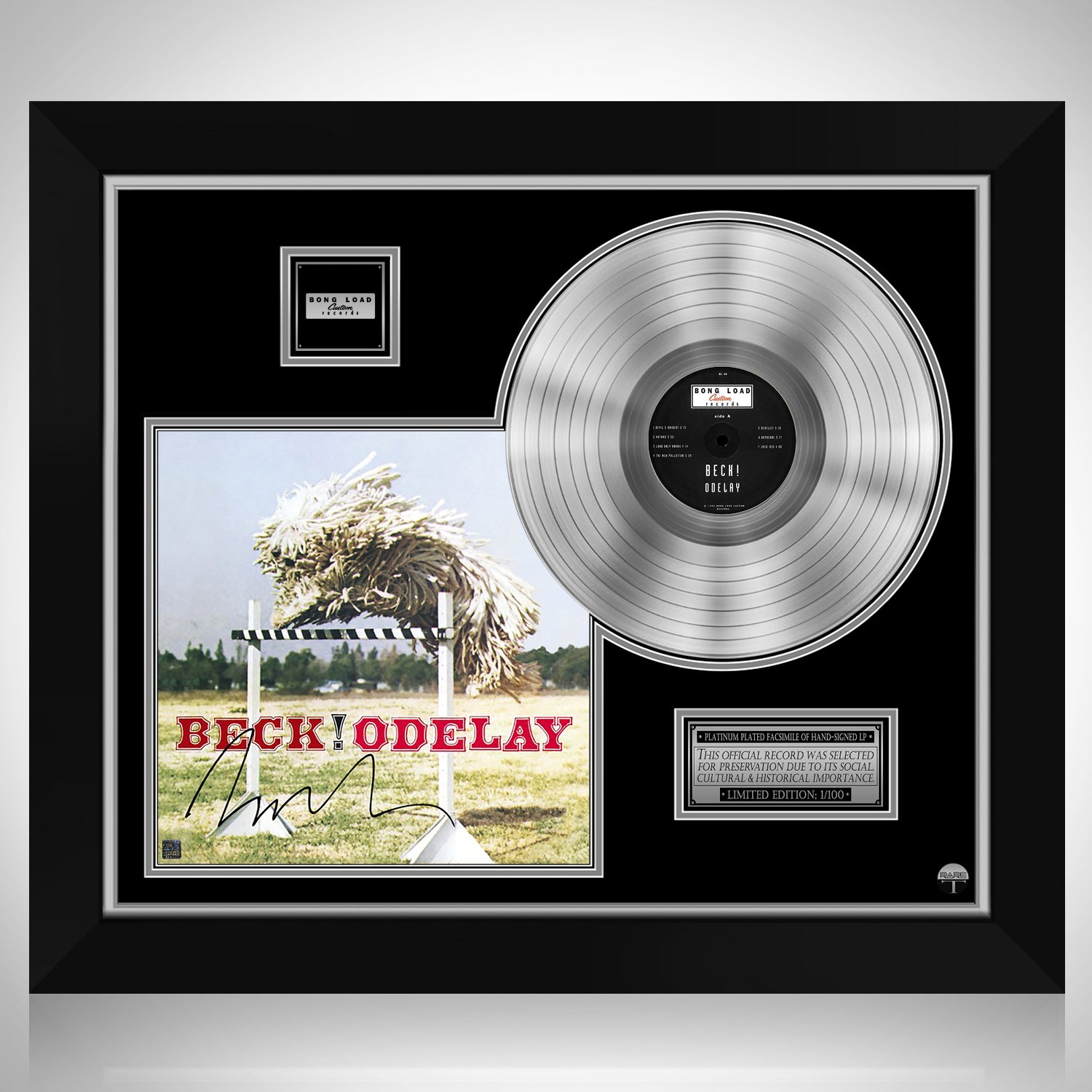 Beck Odelay Platinum LP Limited Signature Edition Custom Frame | RARE-T