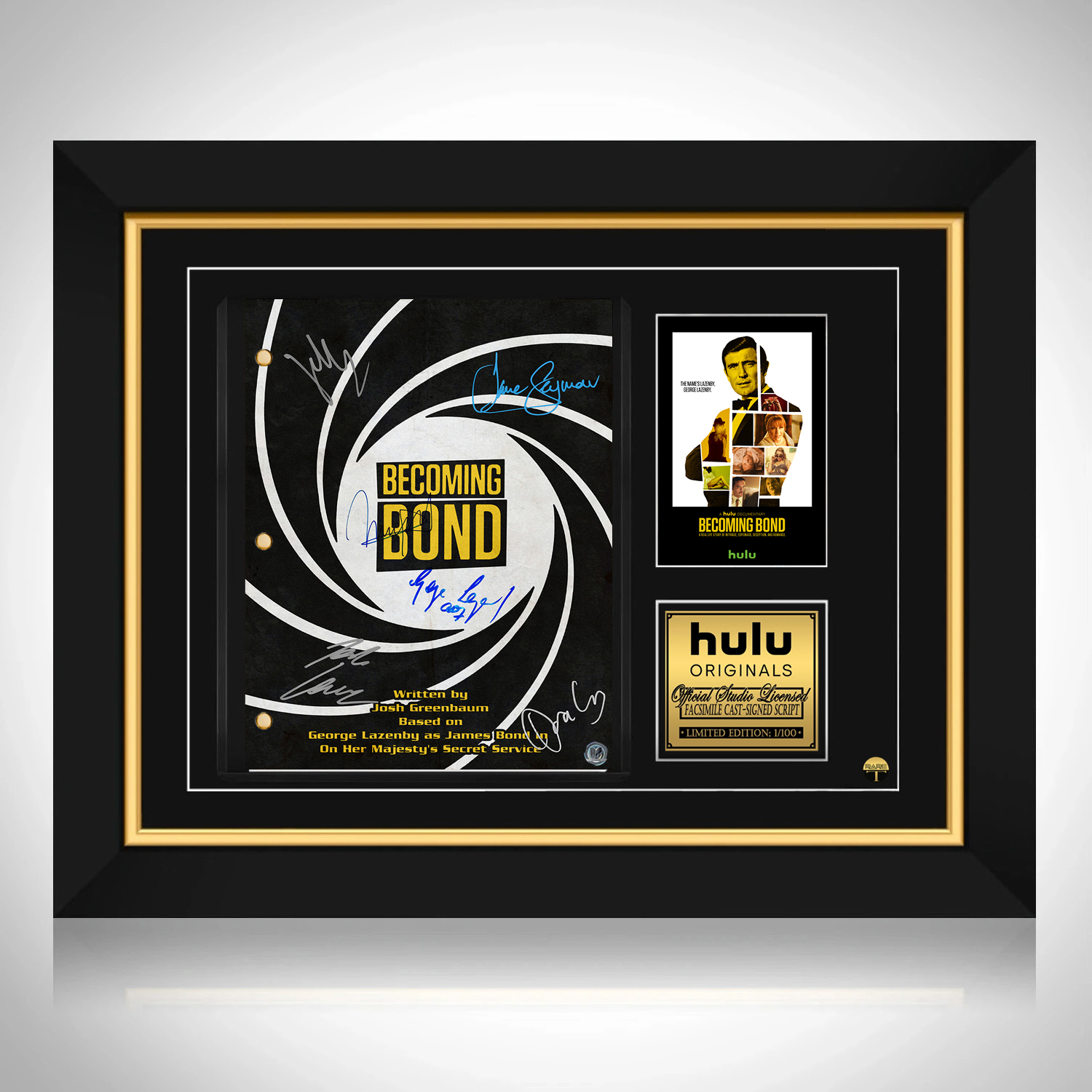 Becoming Bond Transcript Limited Signature Edition Custom Frame | RARE-T