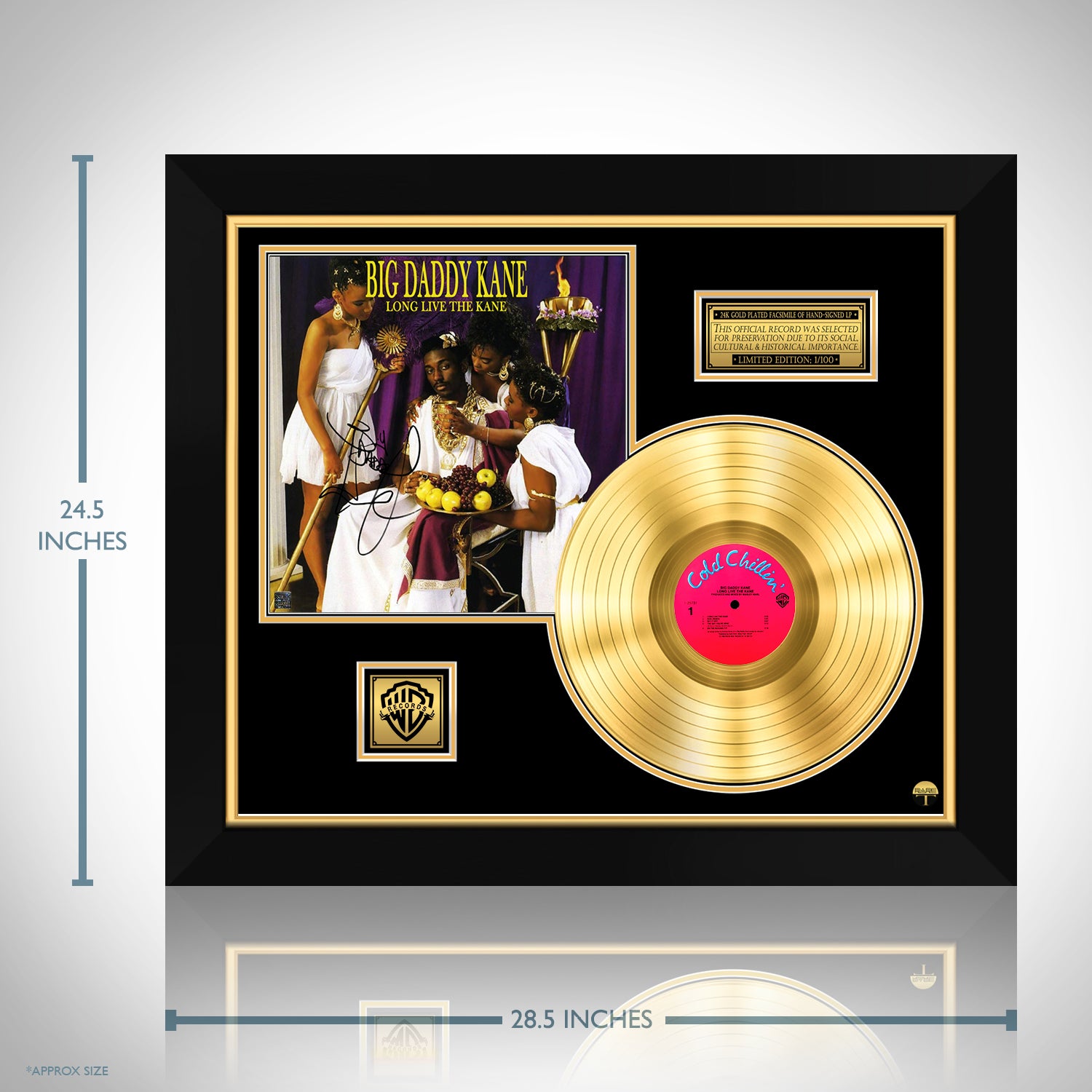 Big Daddy Kane Long Live the Kane Gold LP Limited Signature