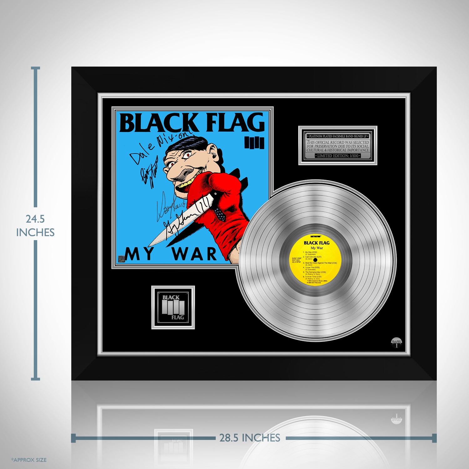 Black Flag - My War Platinum LP Limited Signature Edition Custom 