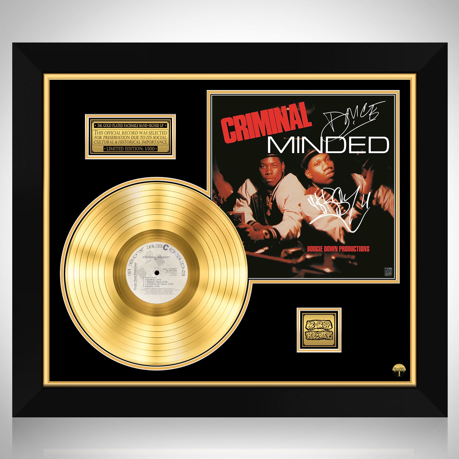 Boogie Down Productions - Criminal Minded Gold LP Limited