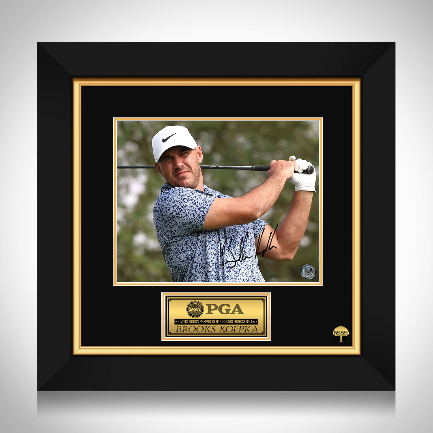 Brooks Koepka Photo Limited Signature Edition Custom Frame | RARE-T