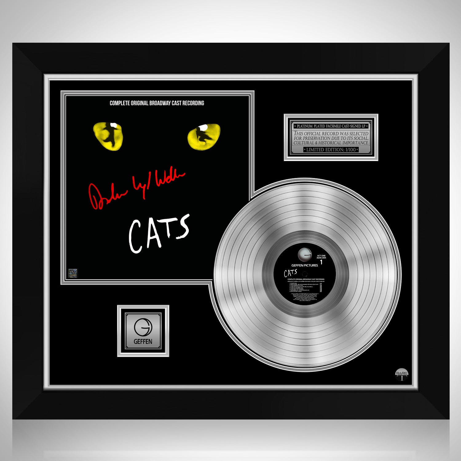Cats Original Broadway Cast Recording Platinum Lp Limited Signature