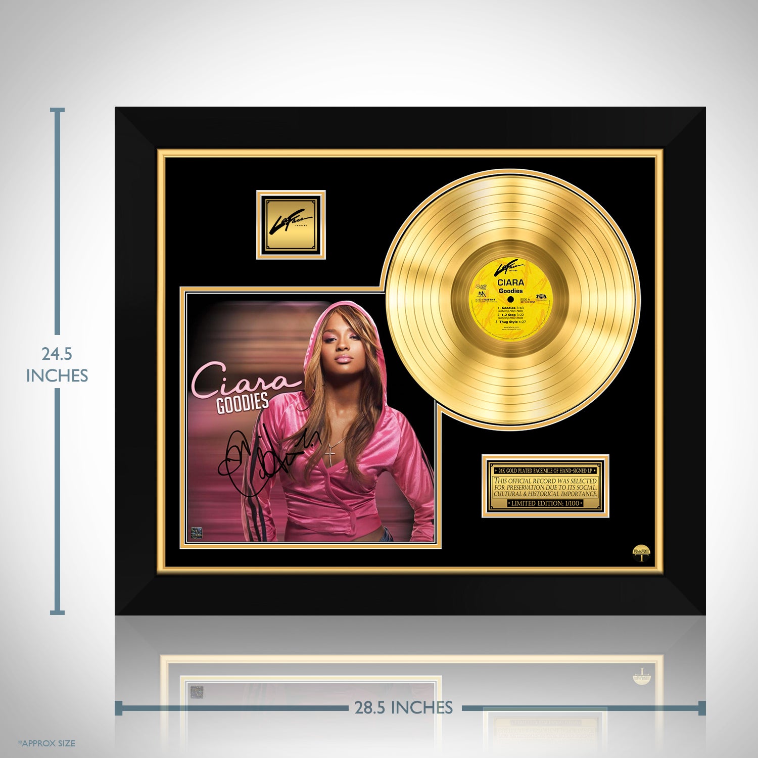 Ciara - Goodies Gold LP Limited Signature Edition Custom Frame