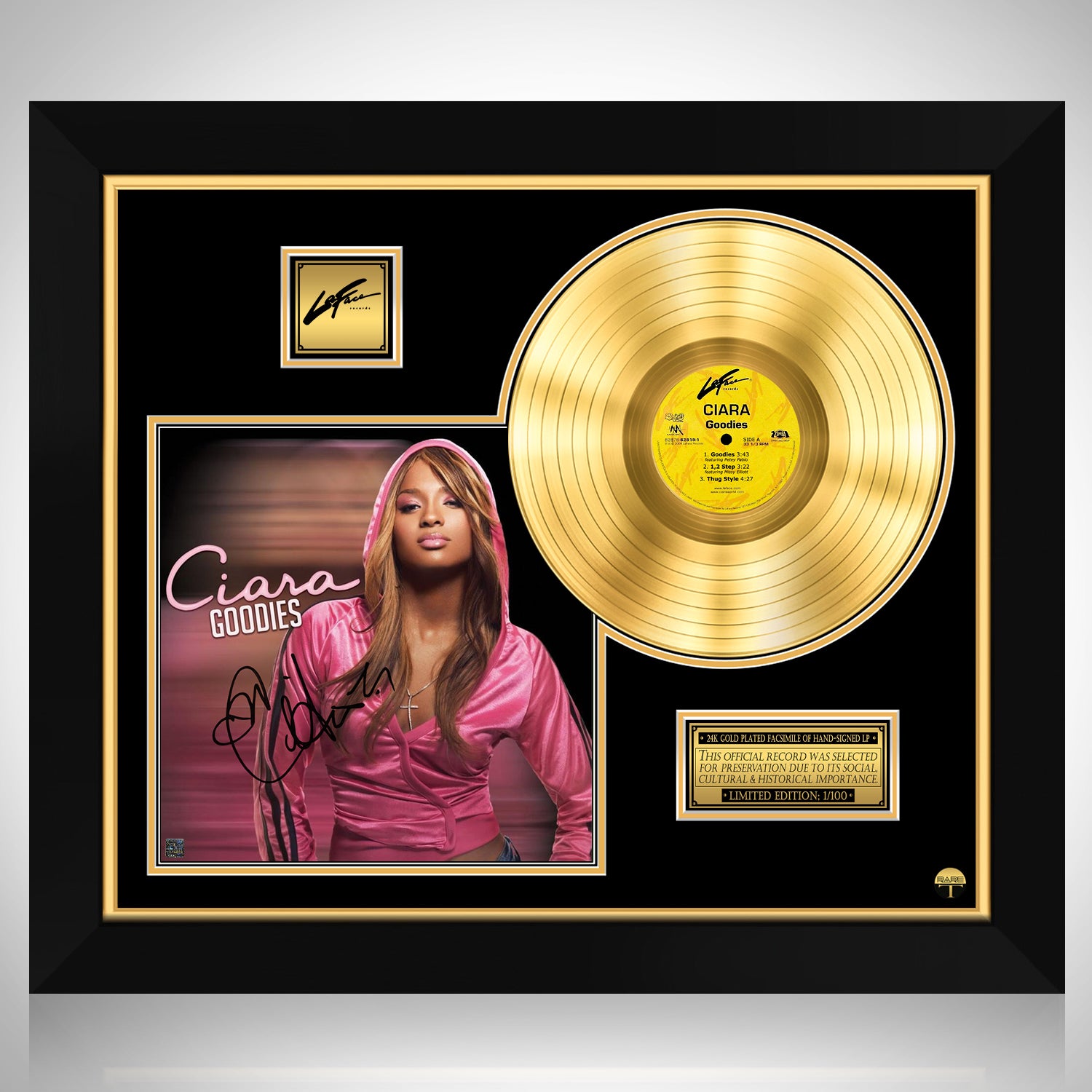 Ciara - Goodies Gold LP Limited Signature Edition Custom Frame