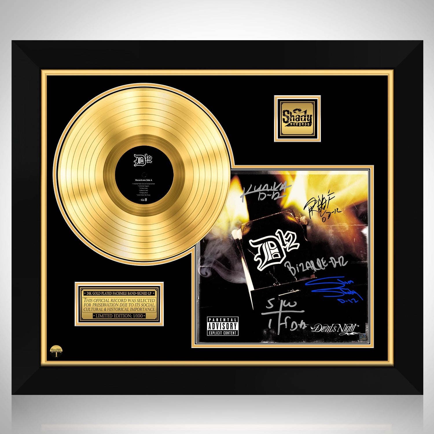 D12 - Devils Night Gold LP Limited Signature Edition Custom Frame