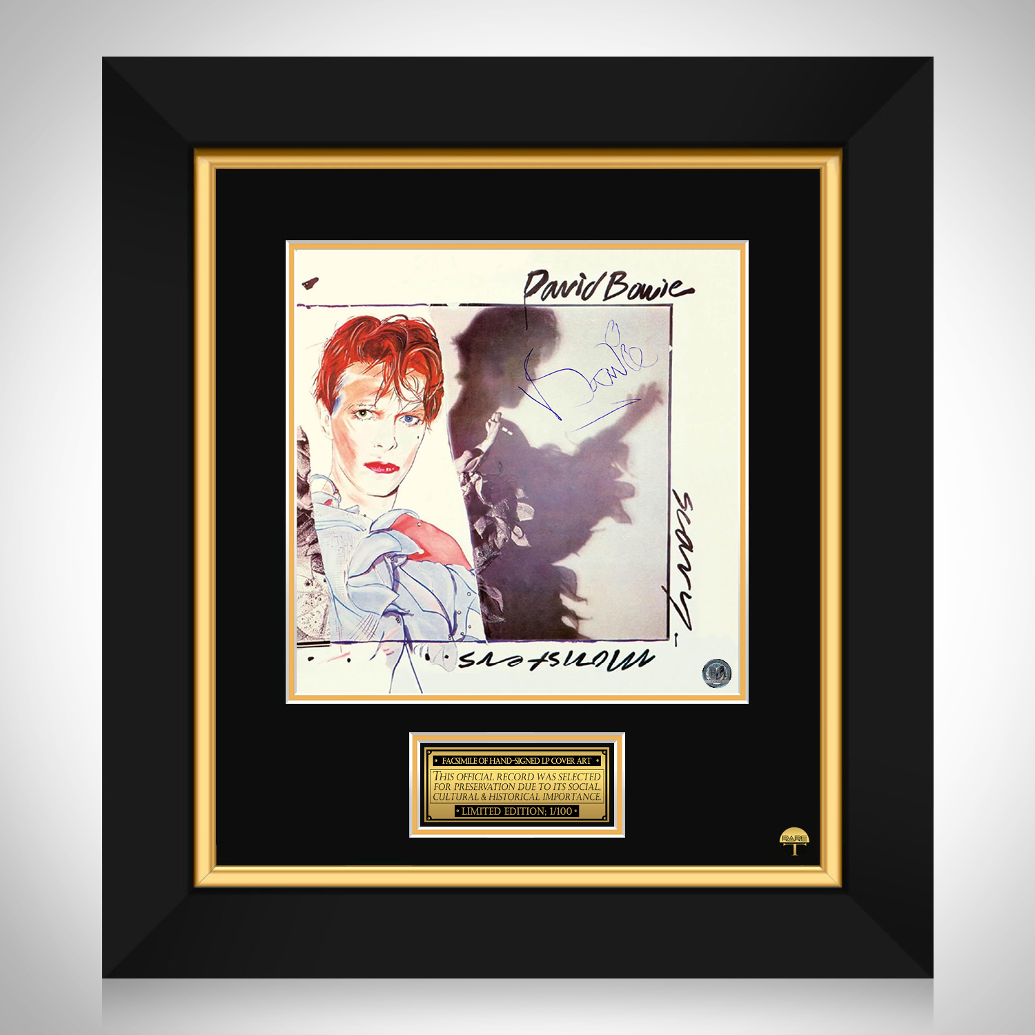 David Bowie - Scary Monsters LP Cover Limited Signature Edition Custom ...