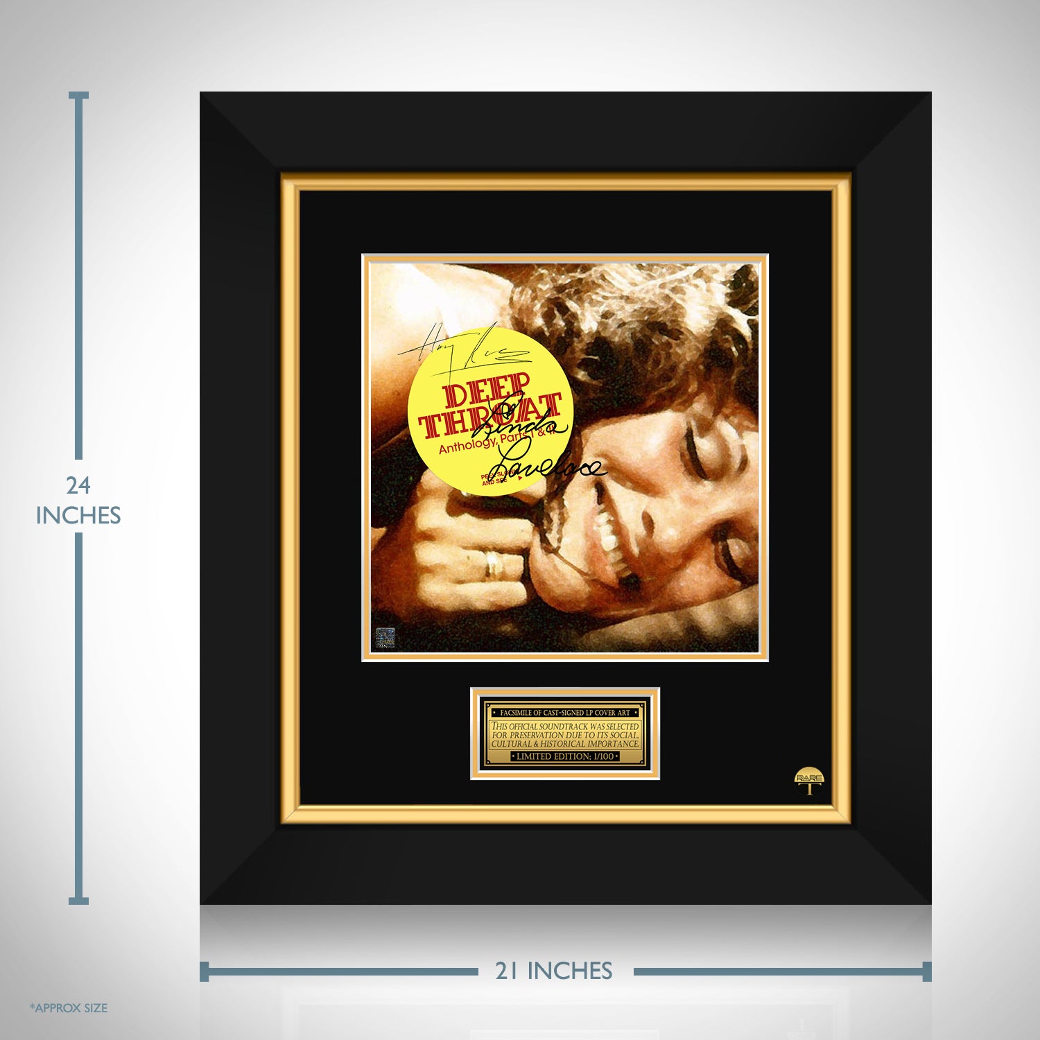 Deepthroat : Anthology Parts I & II - Soundtrack LP Cover Limited Signature  Edition Custom Frame | RARE-T