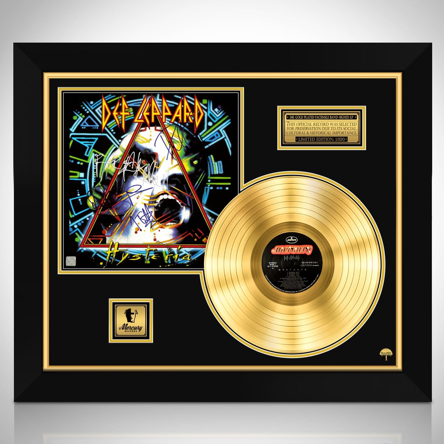 Def Leppard - Hysteria Gold LP Limited Signature Edition Custom