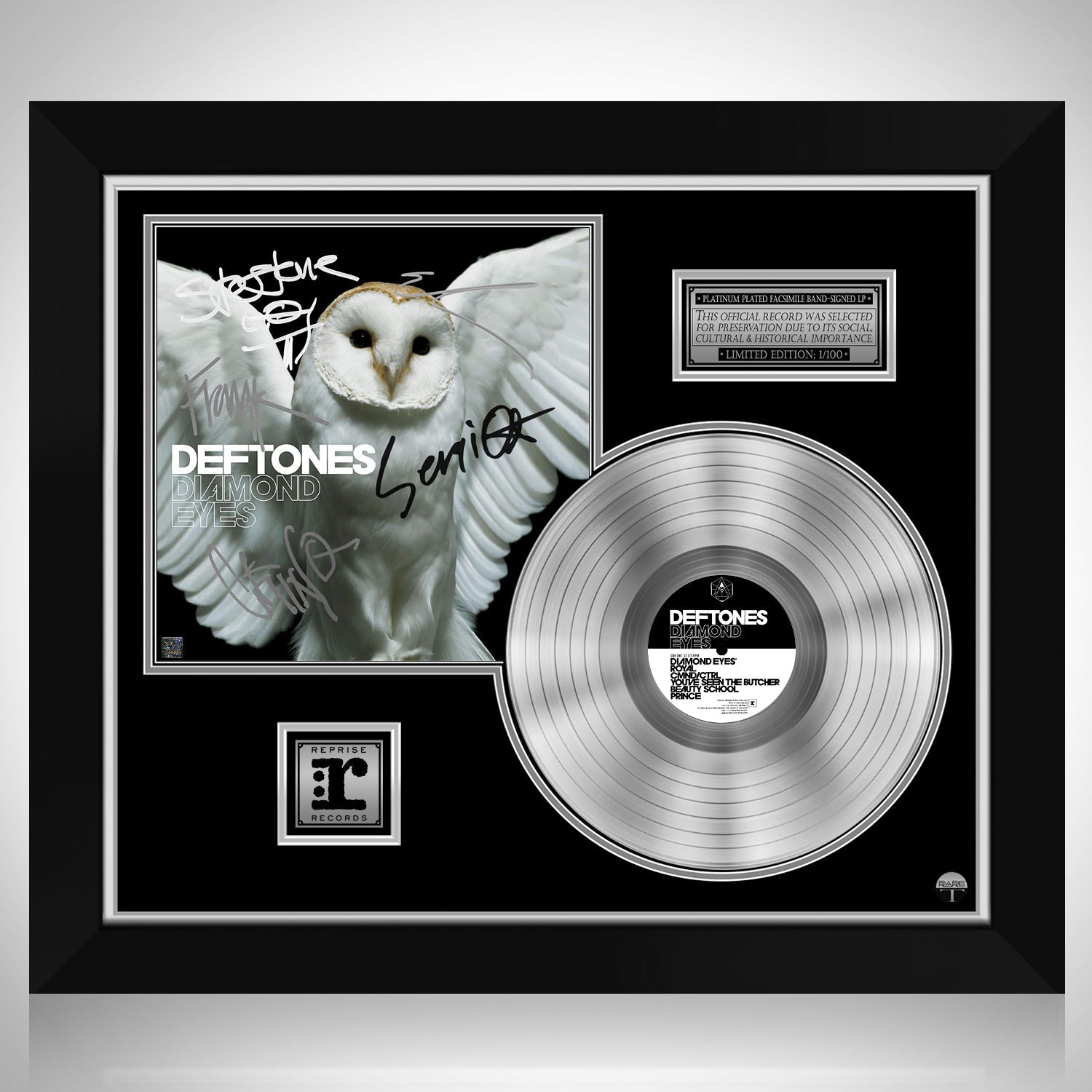 Deftones - Diamond Eyes Platinum LP Limited Signature Edition Custom Frame