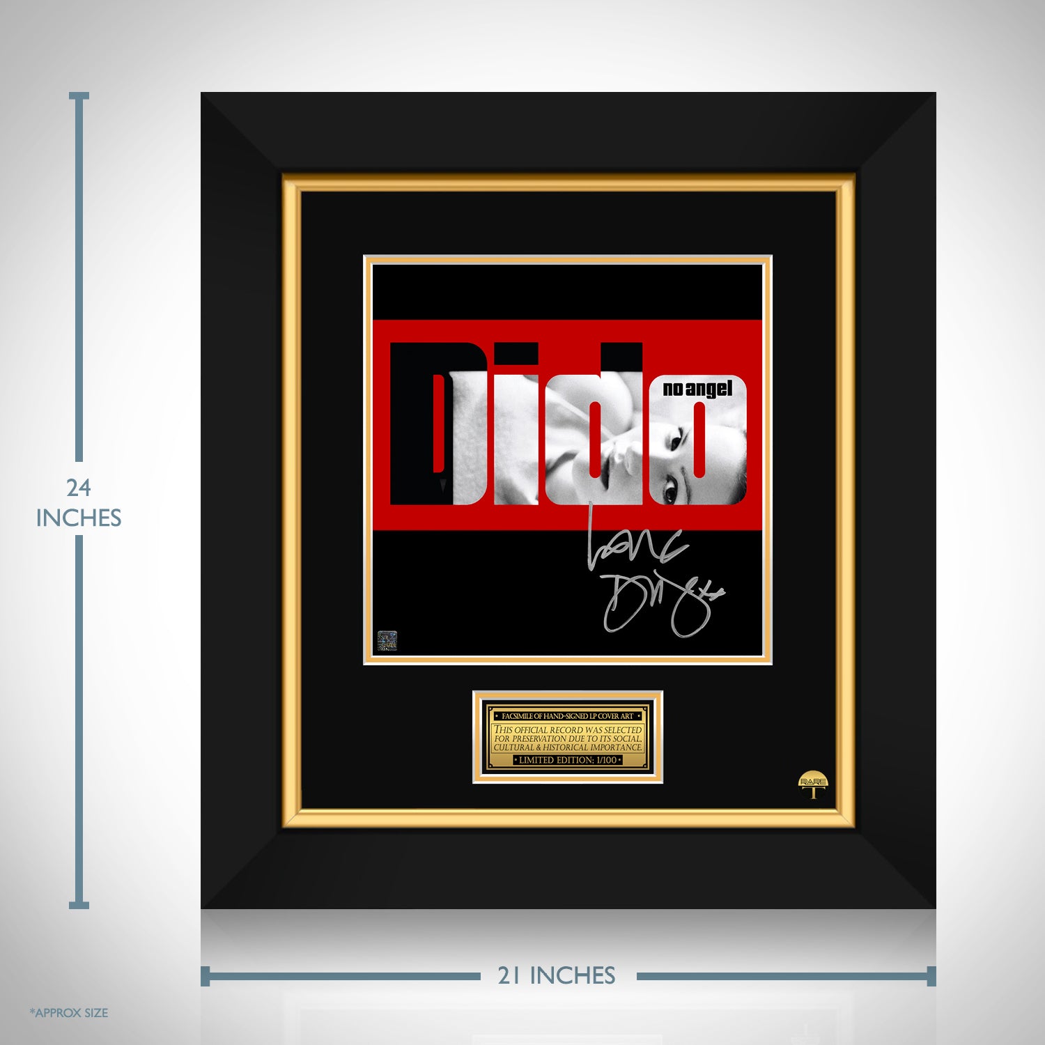 Dido - No Angel LP Cover Limited Signature Edition Custom Frame