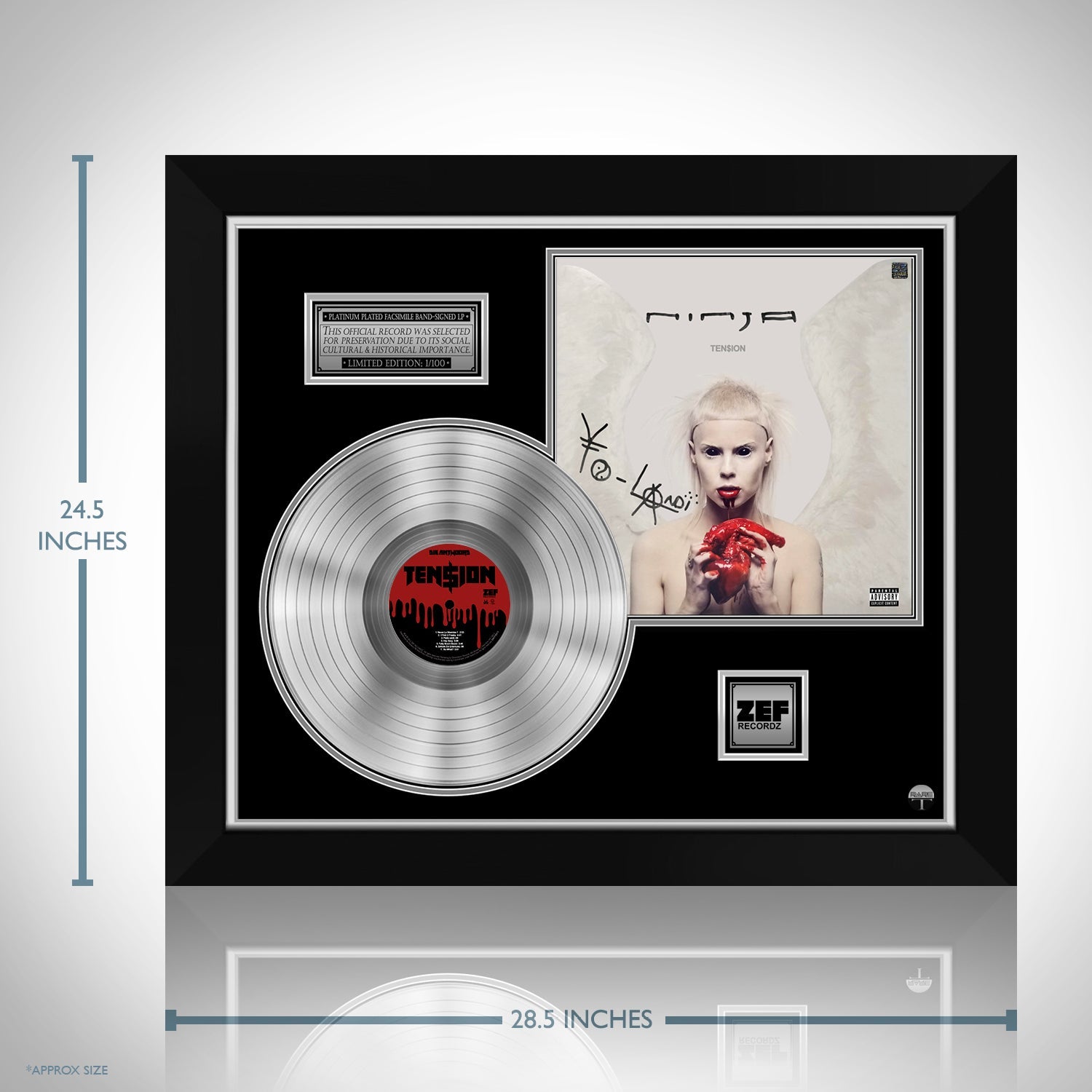 Die Antwoord Ten$ion Platinum LP Limited Signature Edition 