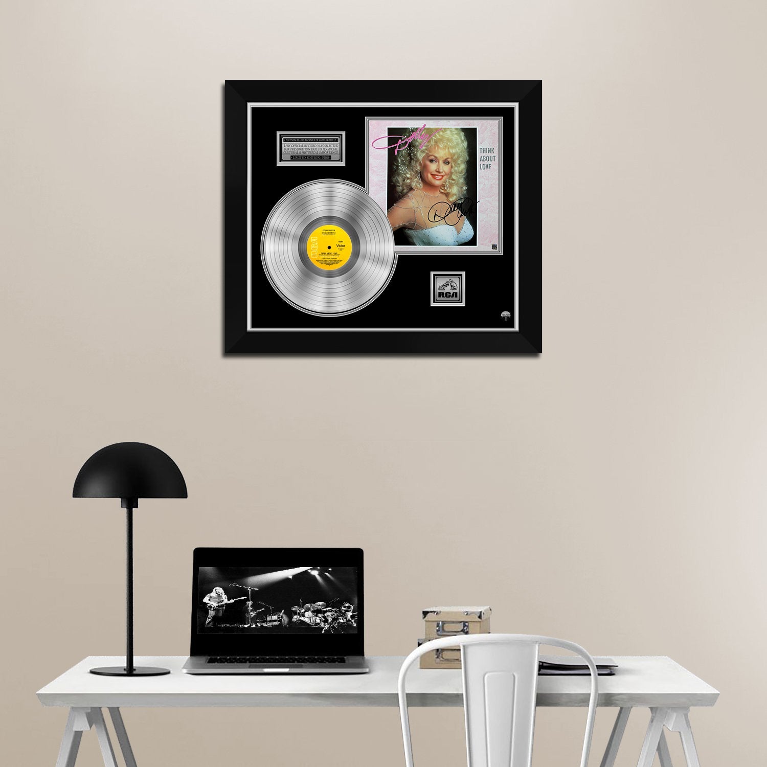 Dolly Parton - Think About Love Platinum LP Limited Signature Edition  Custom Frame | RARE-T