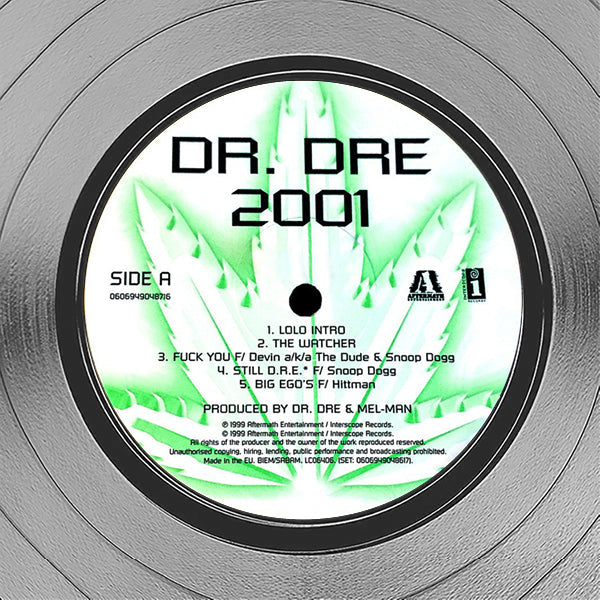 Dr. Dre 2001 Platinum LP Limited Signature Edition Custom Frame 
