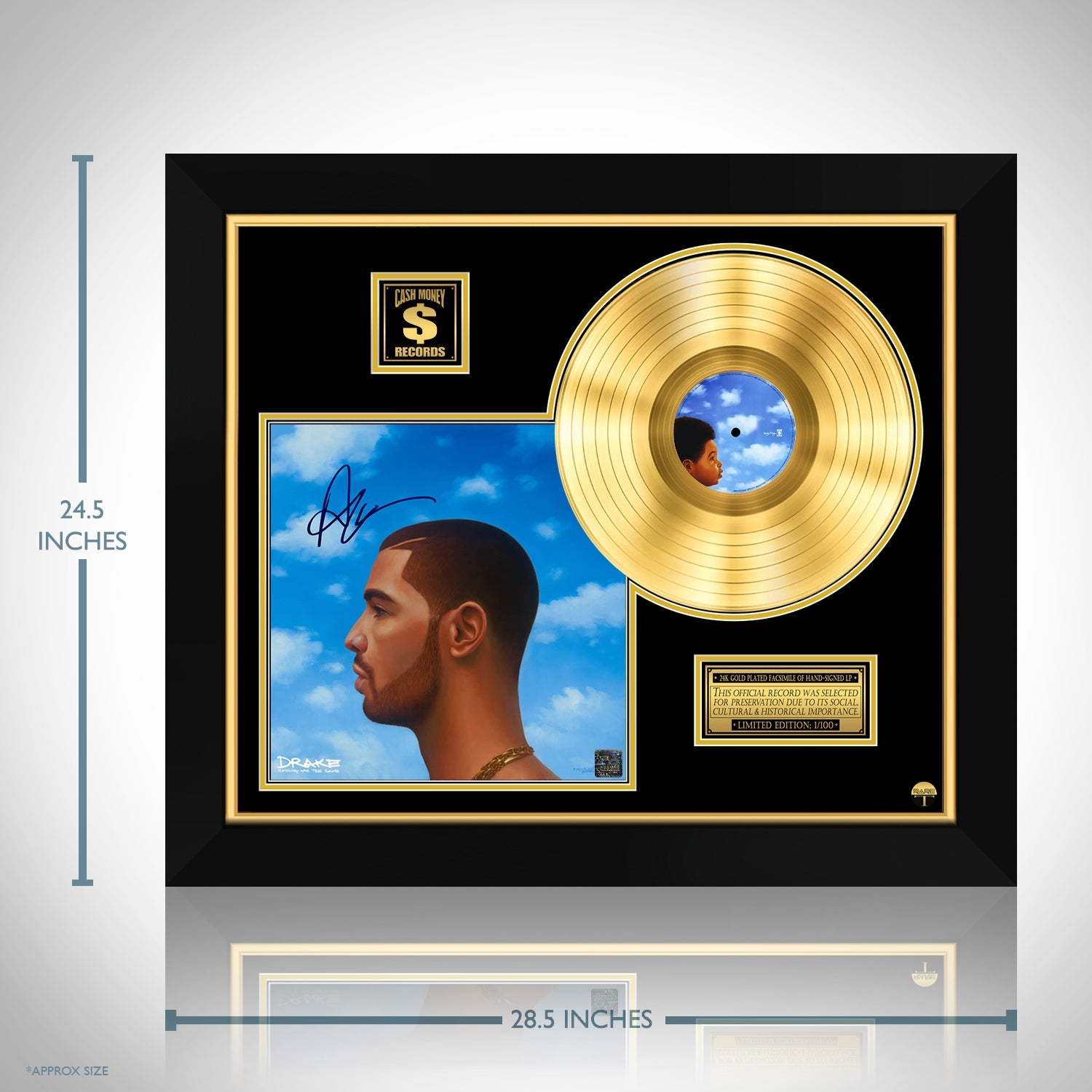 Drake Nothing Was The Same Gold LP Limited Signature Edition 