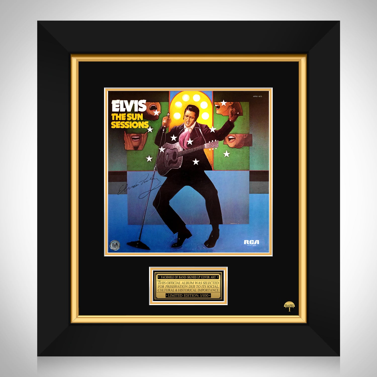 Elvis Presley - The Sun Sessions LP Cover Limited Signature Edition ...