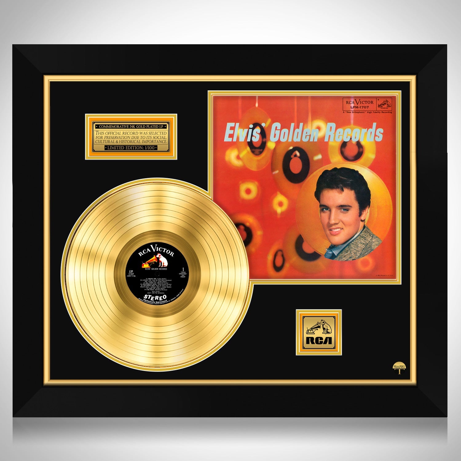 Elvis Presley Golden Records Limited Collectors Edition Gold LP