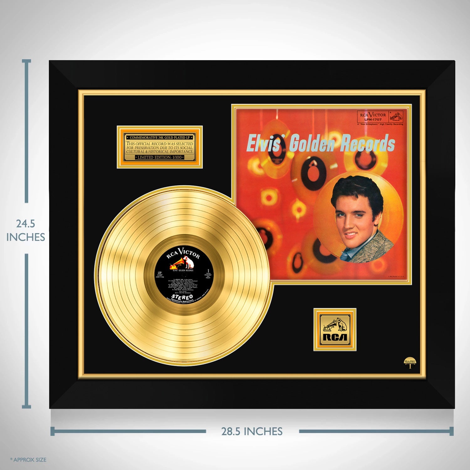 Elvis Presley Golden Records Limited Collectors Edition Gold LP