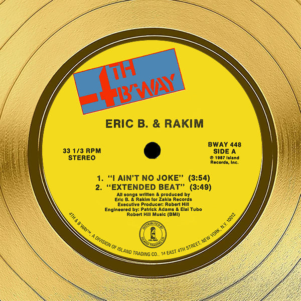 Eric B. & Rakim Paid in Full Gold LP Limited Signature Edition 