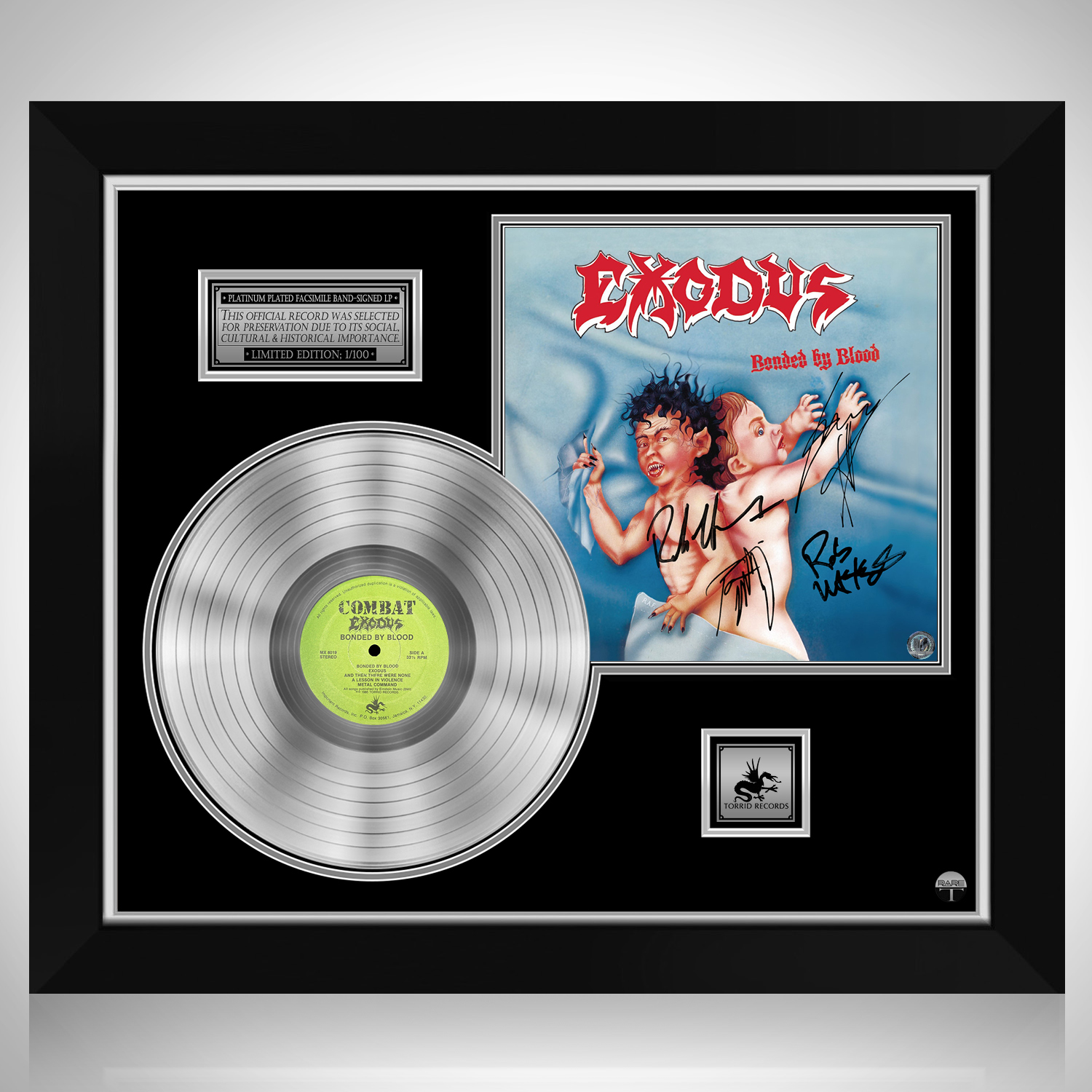 Exodus - Bonded By Blood Platinum LP Limited Signature Edition 