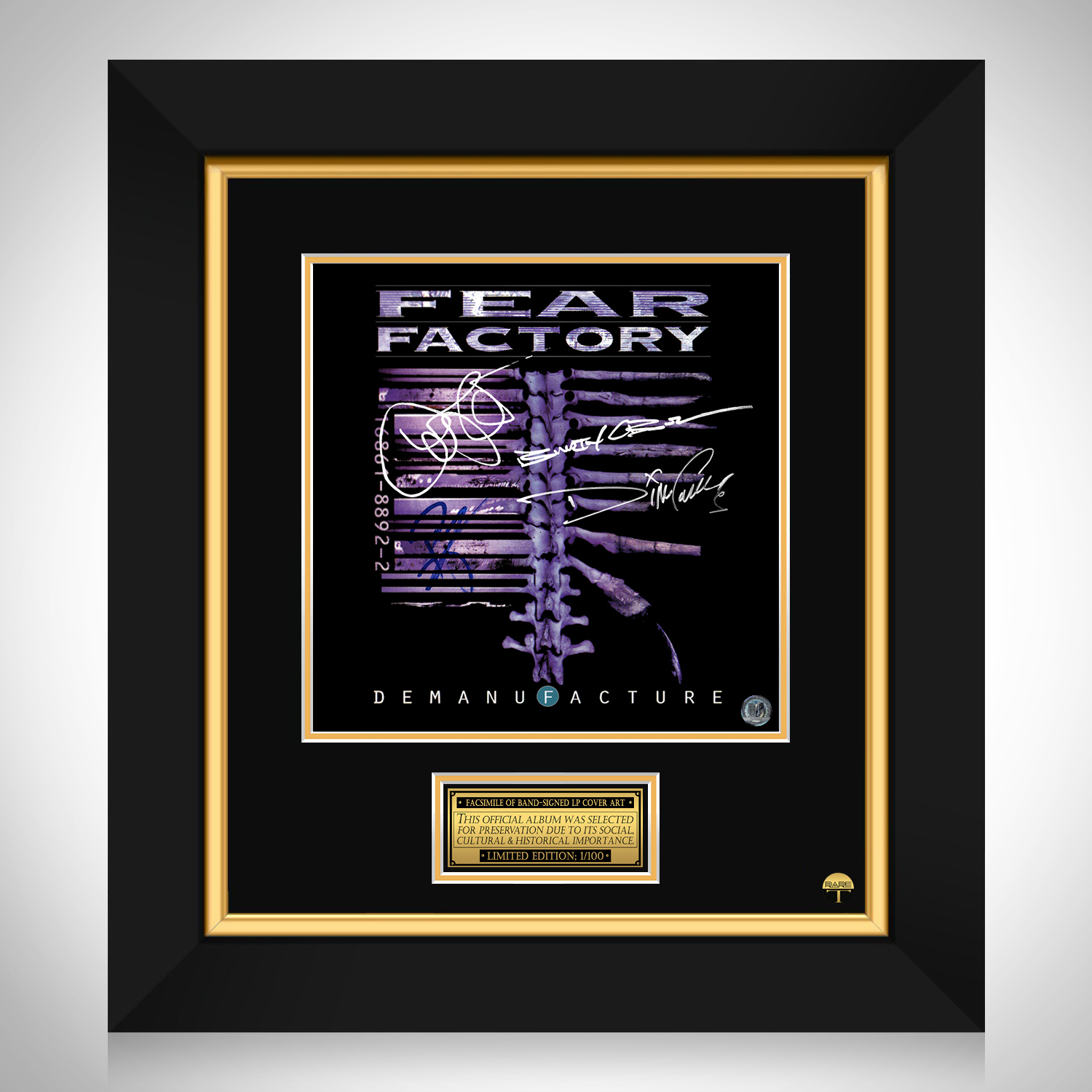 Fear Factory - Demanufacture LP Cover Limited Signature Edition 