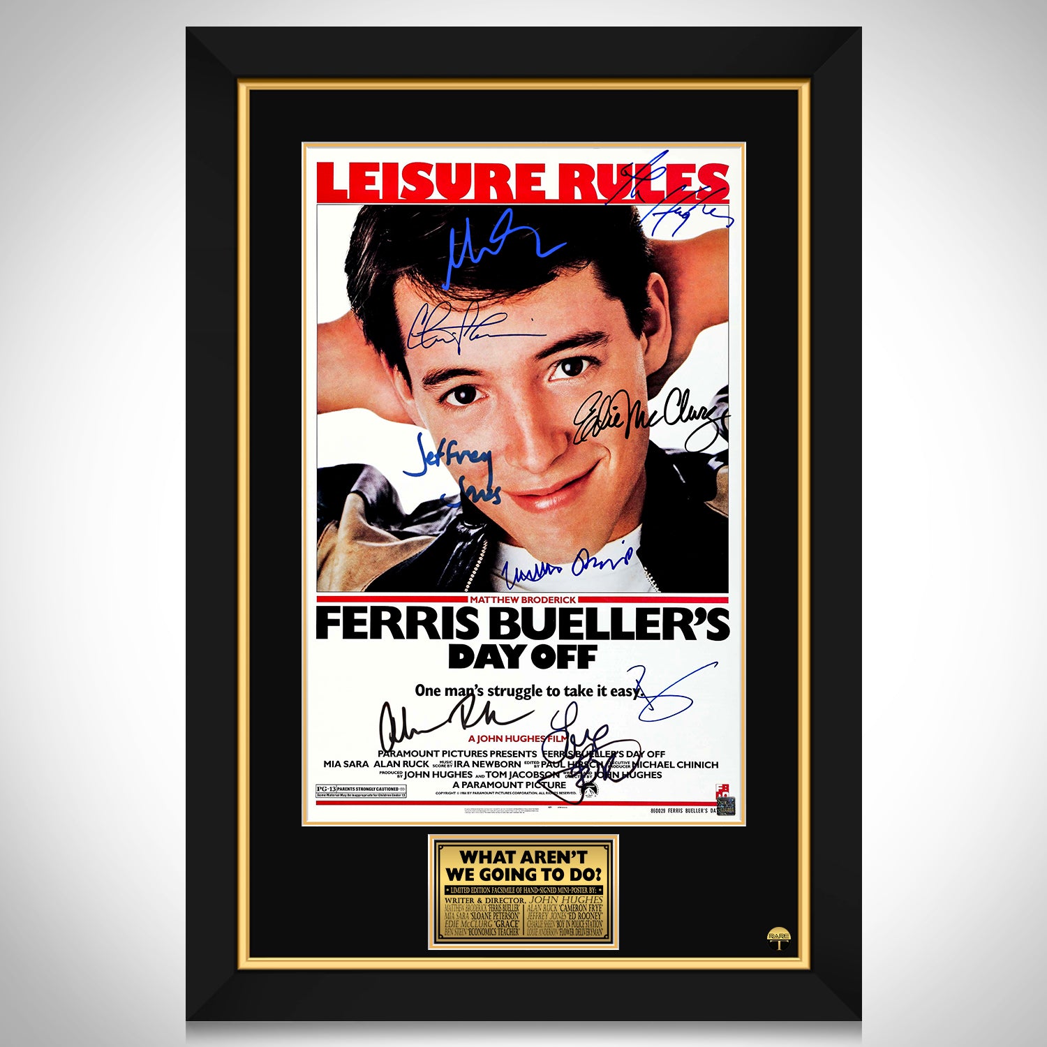 Ferris Bueller S Day Off Mini Poster Limited Signature Edition Custom   FerrisBueller SDayOff Frame 