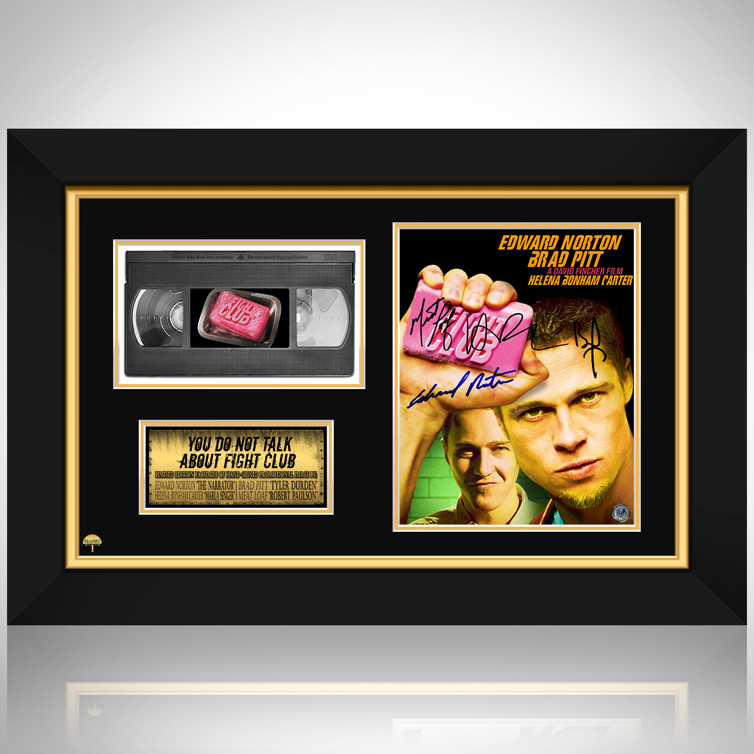 Fight Club Photo & VHS Limited Signature Edition Custom Frame 