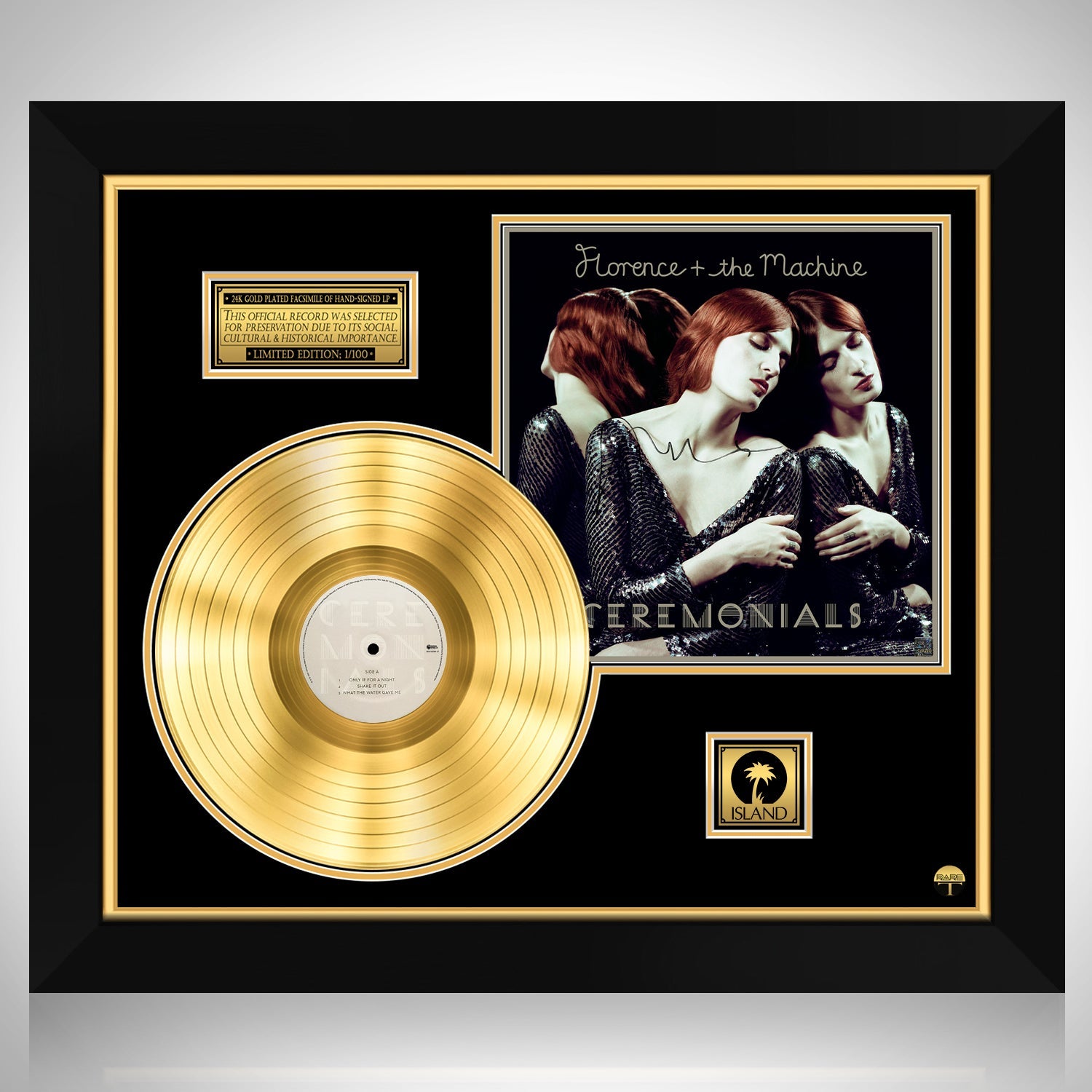 Florence + The Machine - Ceremonials Gold LP Limited Signature Edition ...