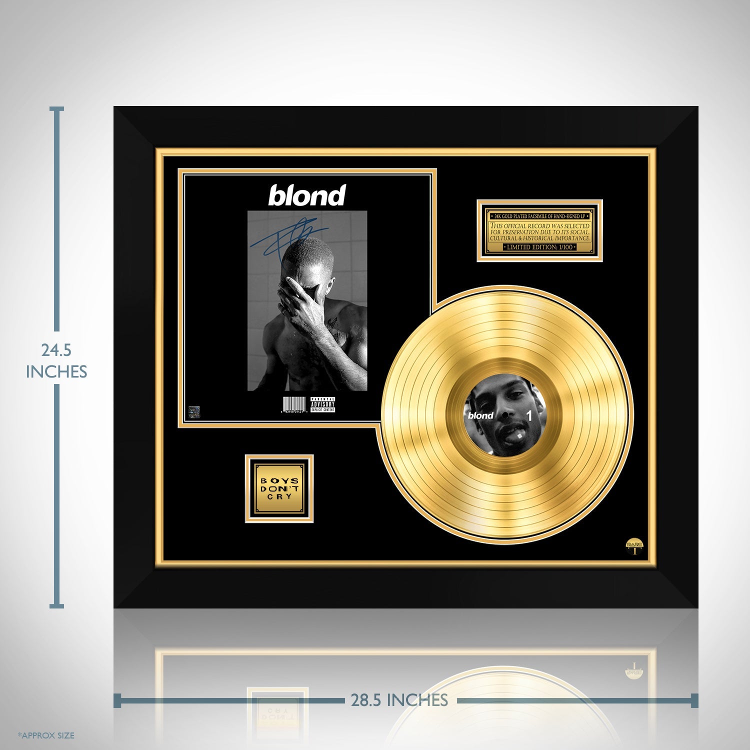 Frank Ocean - Blond Gold LP Limited Signature Edition Custom Frame