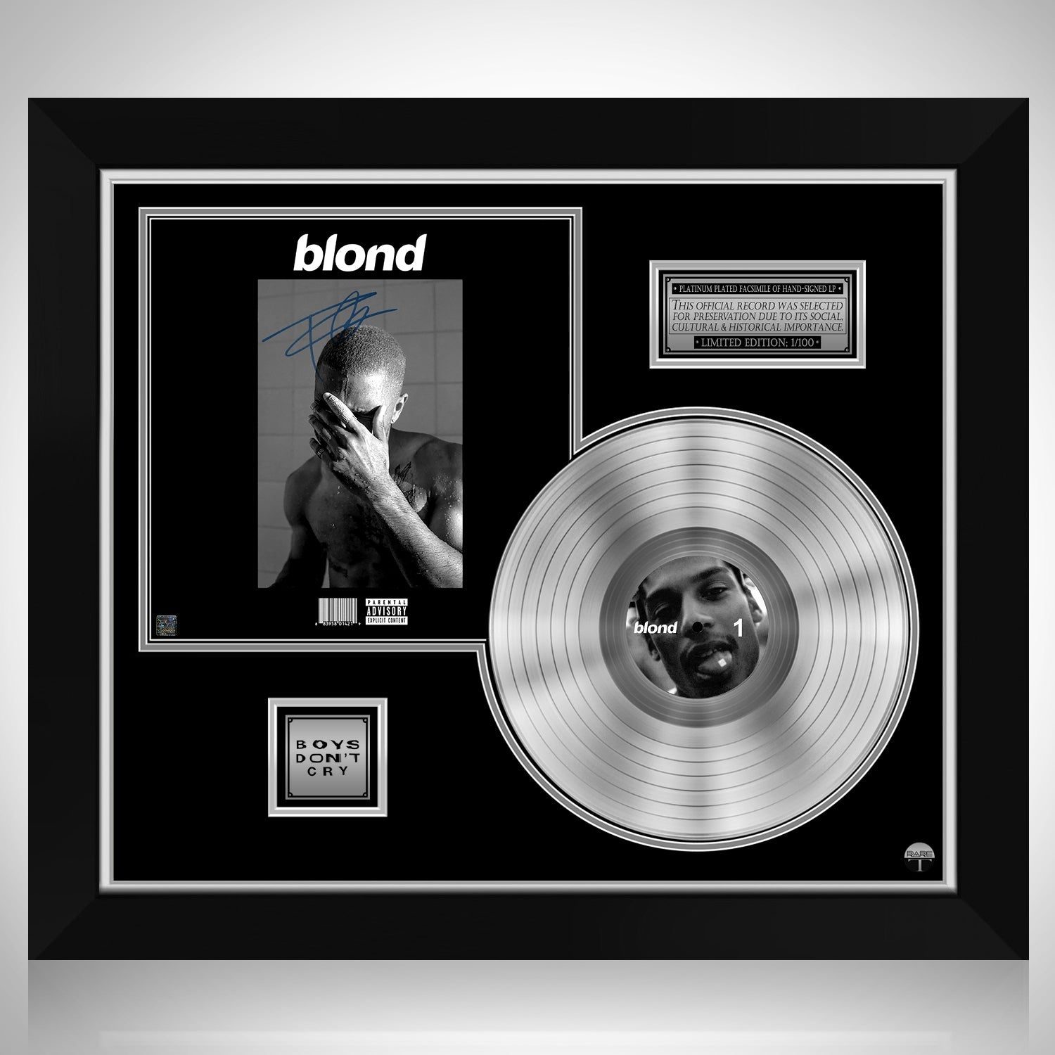 Frank Ocean - Channel Orange Platinum LP Limited Signature Edition Custom  Frame