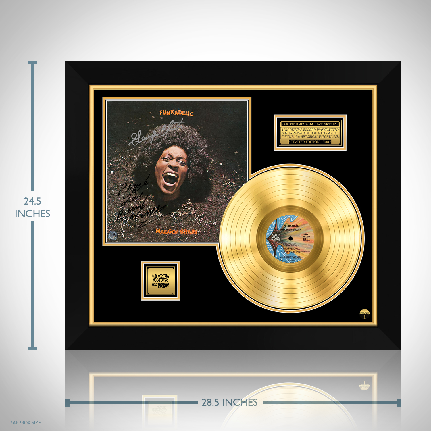 Funkadelic - Maggot Brain Gold LP Limited Signature Edition Custom