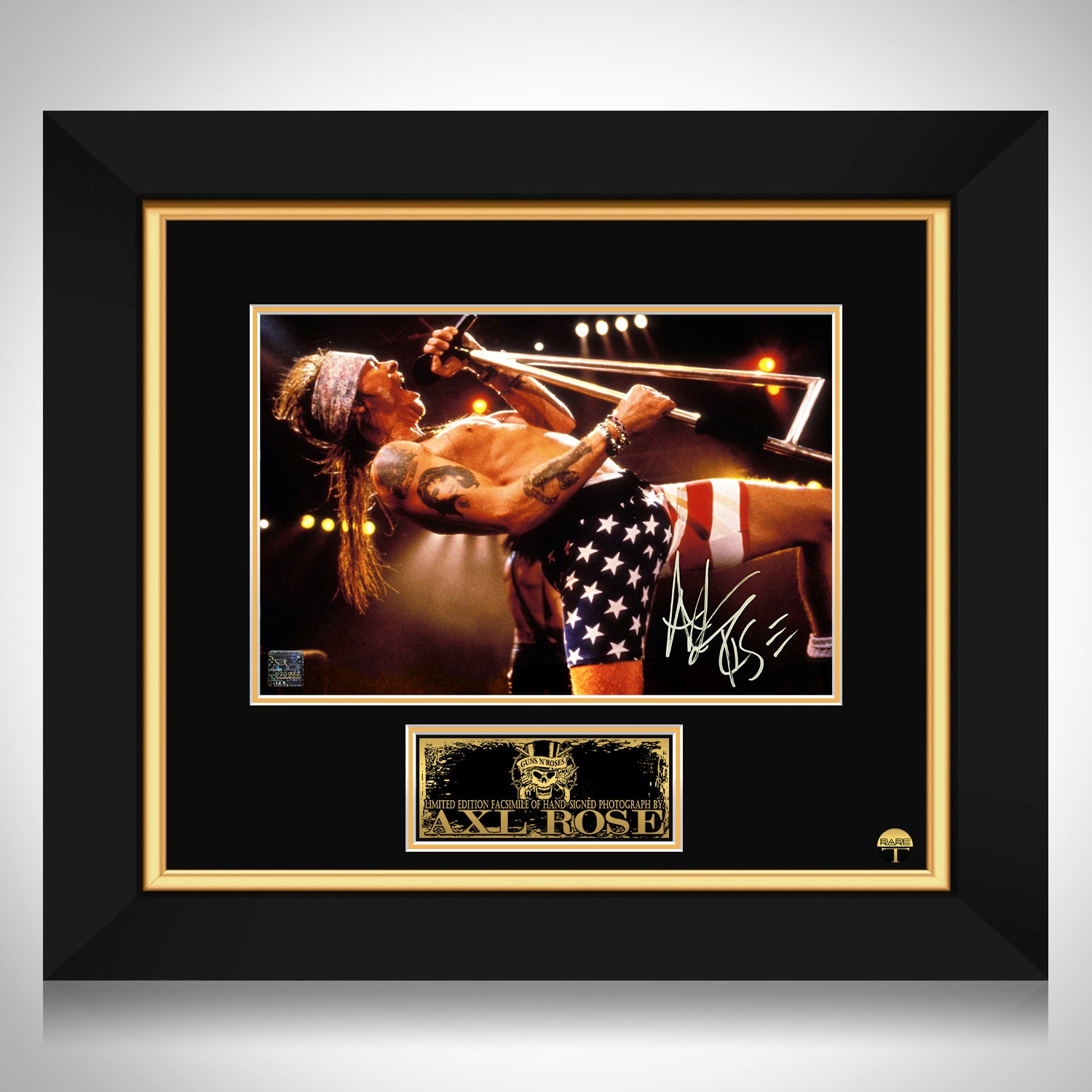 Guns N Roses Axl Rose Photo Limited Signature Edition Custom Frame