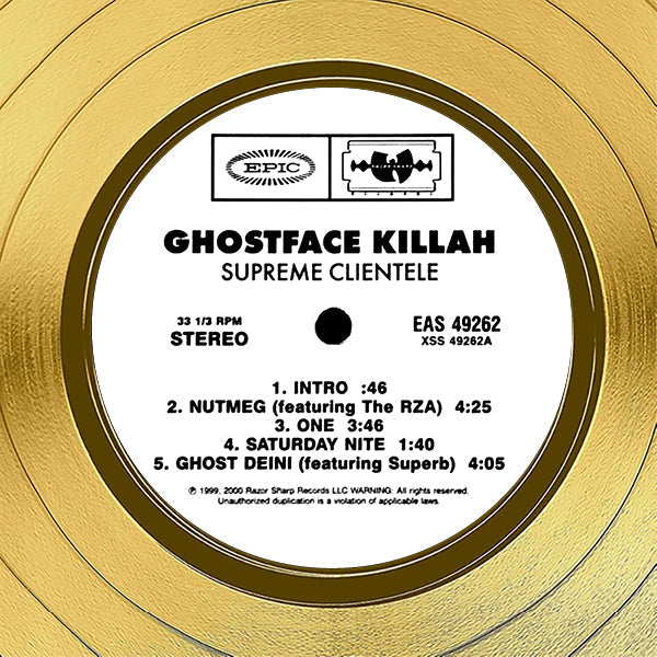 Ghostface Killah - Supreme Clientele Gold LP Limited Signature