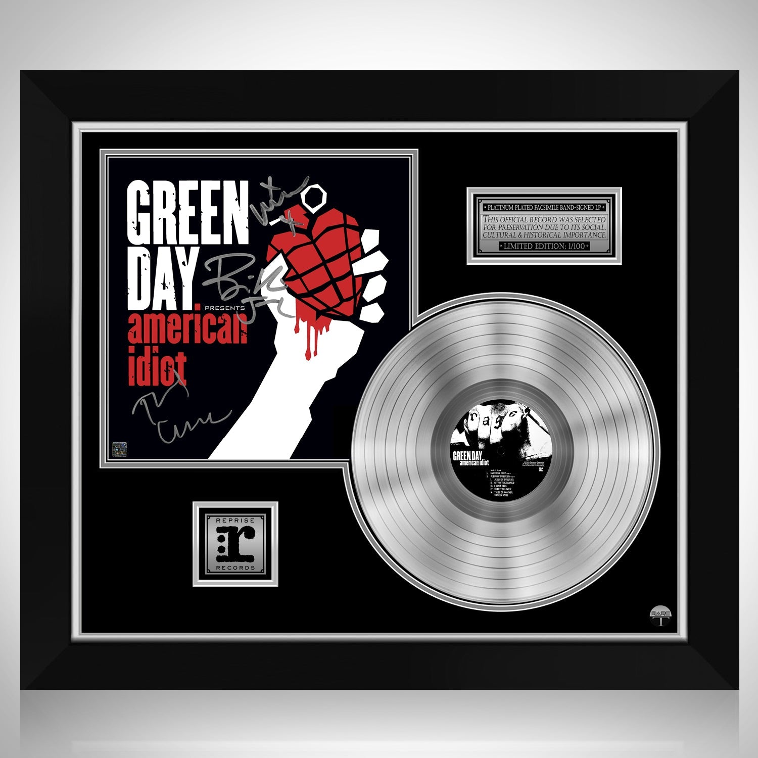 Green Day - American Idiot Platinum LP Limited Signature Edition 