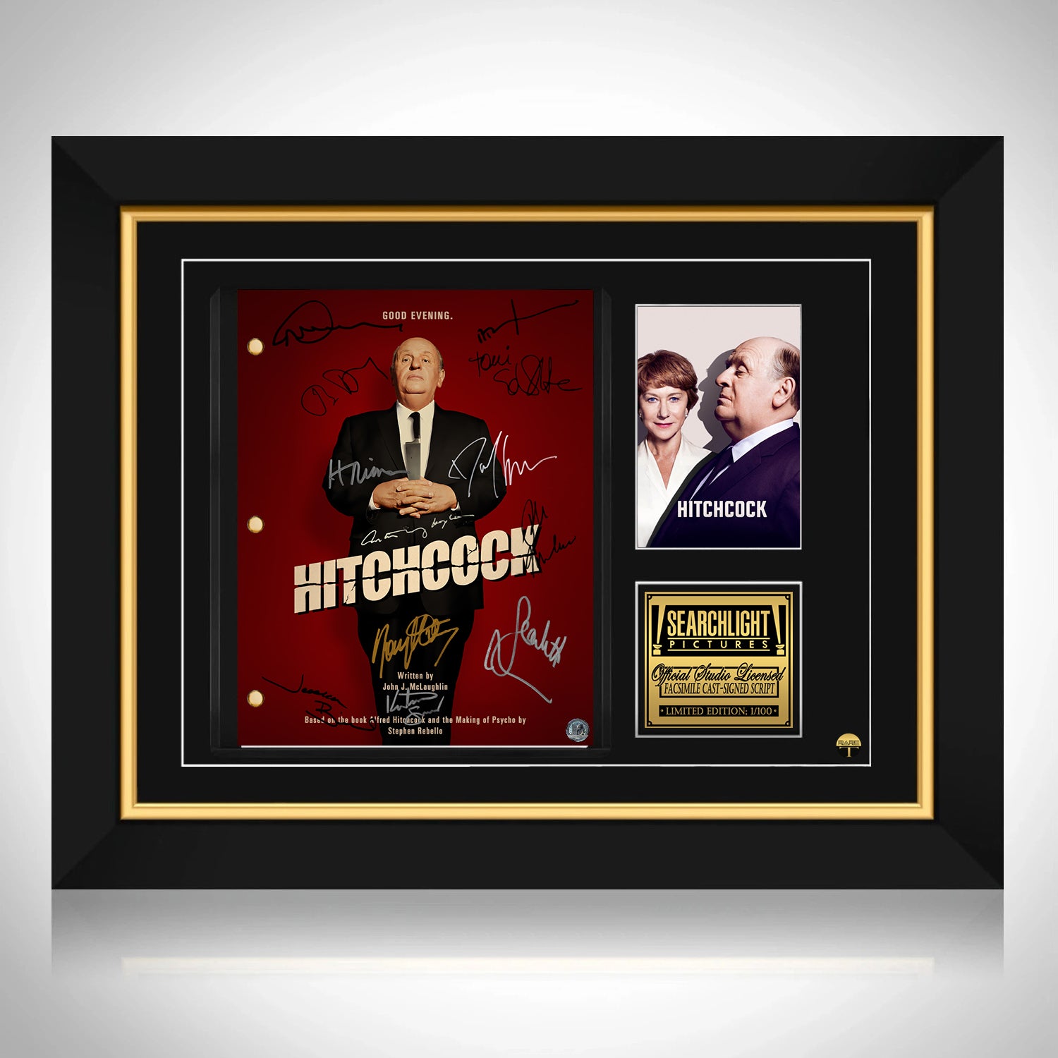 Hitchcock Script Limited Signature Edition Custom frame | RARE-T