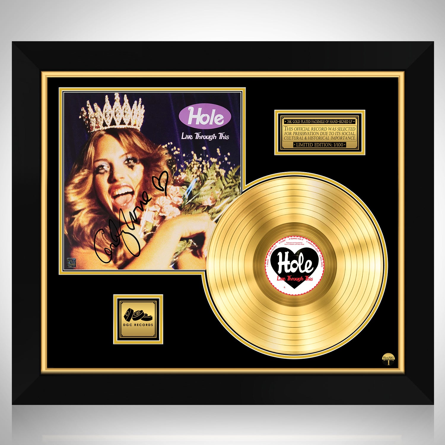 Hole - Live Through This Gold LP Limited Signature Edition Custom