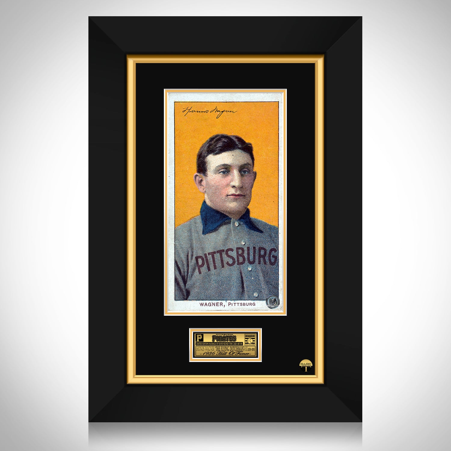 Pittsburg Pirates - Honus Wagner T206 Card Art Limited Signature ...