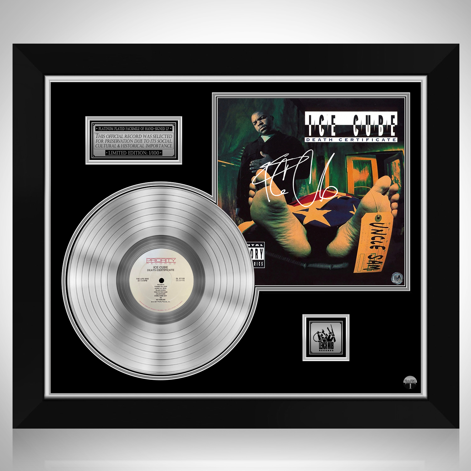 Ice Cube - Death Certificate Platinum LP Limited Signature Edition