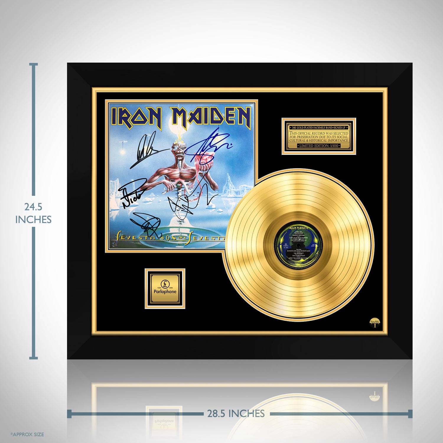 Iron Maiden Seventh Son of a Seventh Son Gold LP Limited Signature