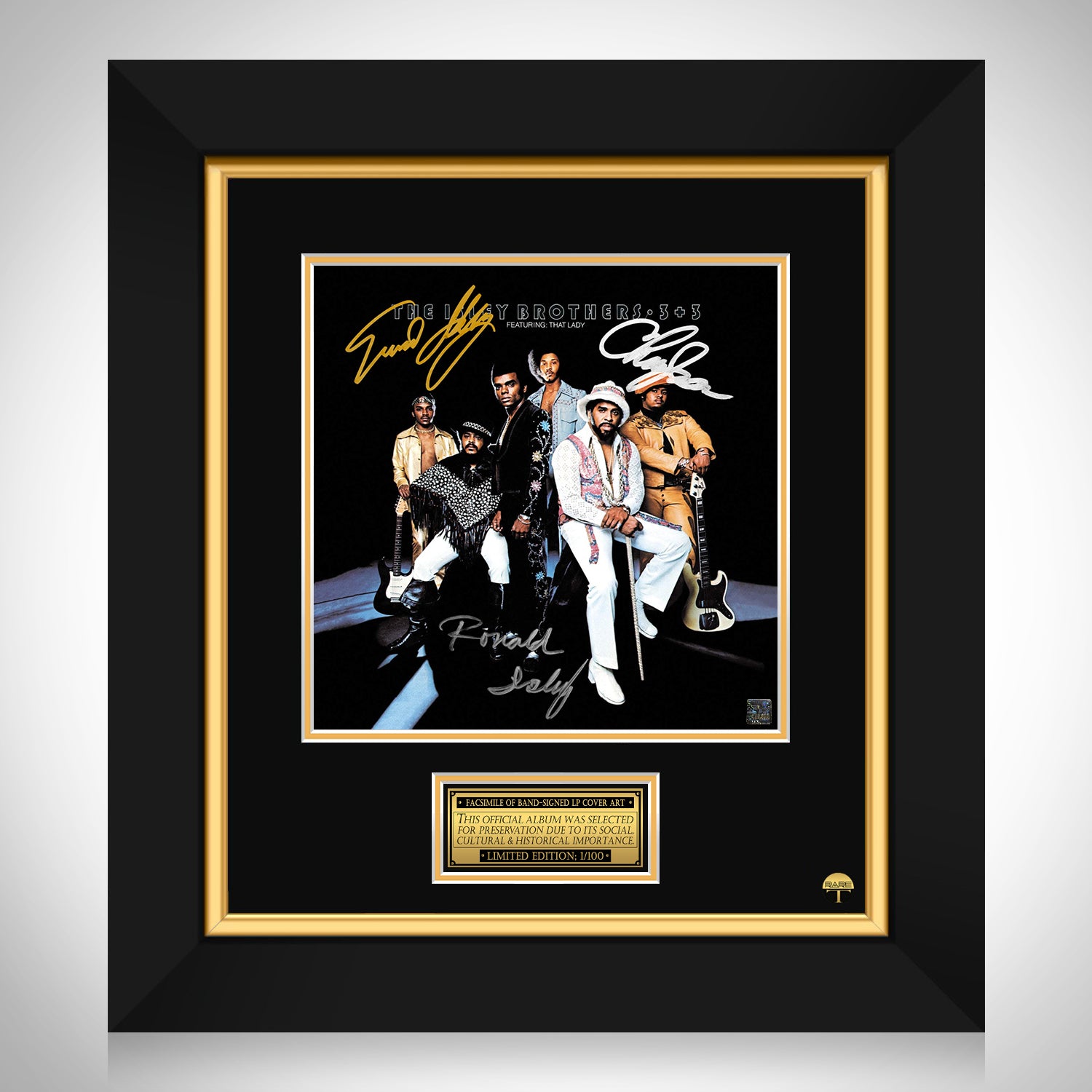 Isley Brothers - 3+3 LP Cover Limited Signature Edition Custom Frame ...