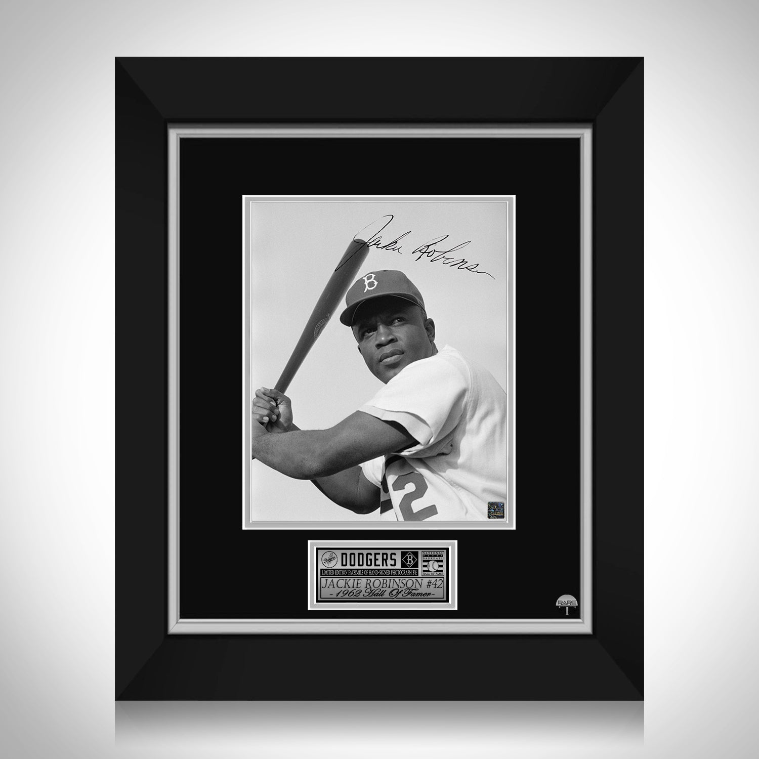 Sold at Auction: JACKIE ROBINSON Cut Facsimile Autographed Custom Portrait Baseball  Card